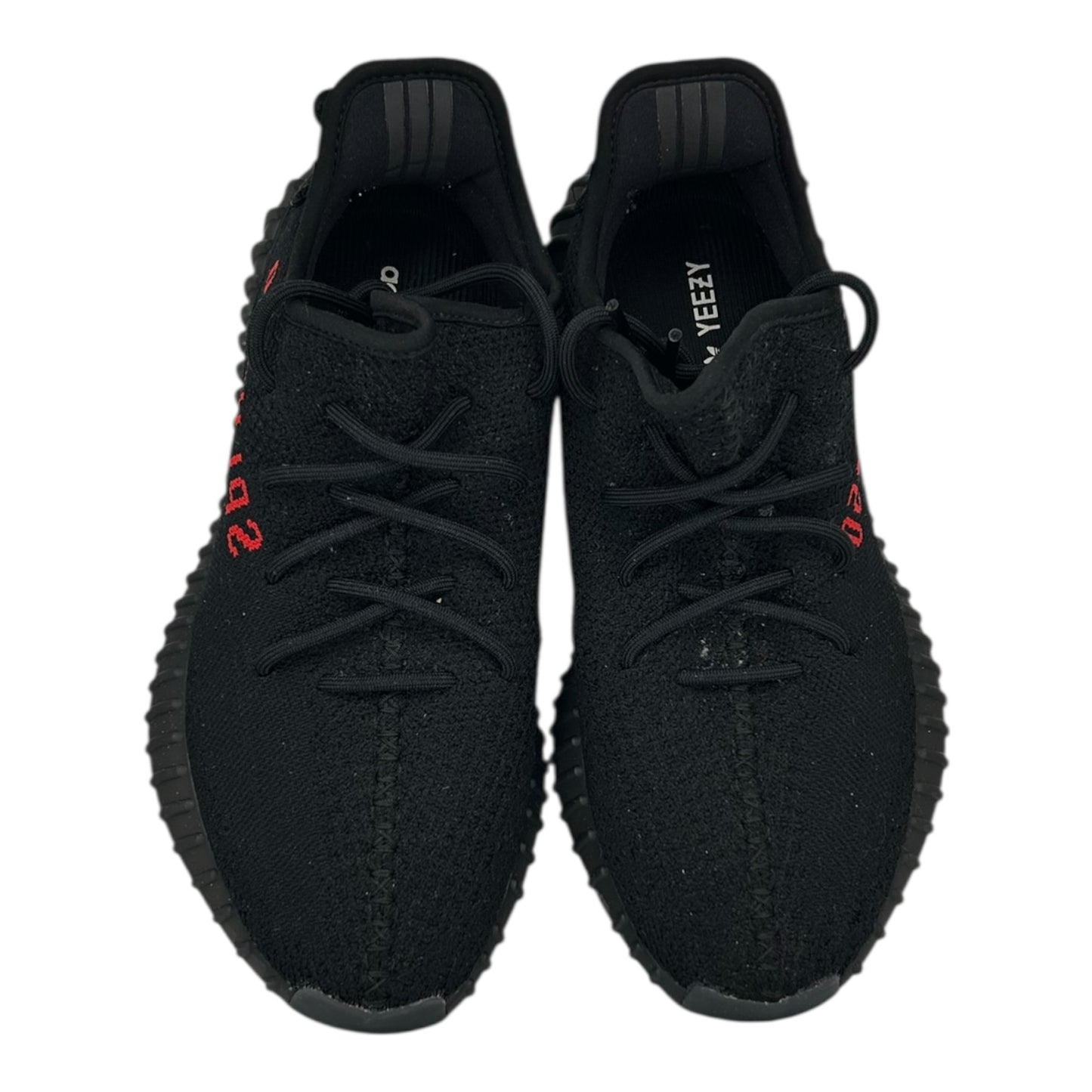 PREOWNED YEEZY 350 BLACK RED