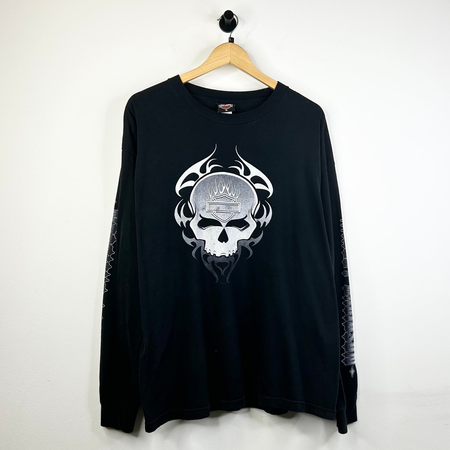 HARLEY FLAME SKULL LONGSLEEVE