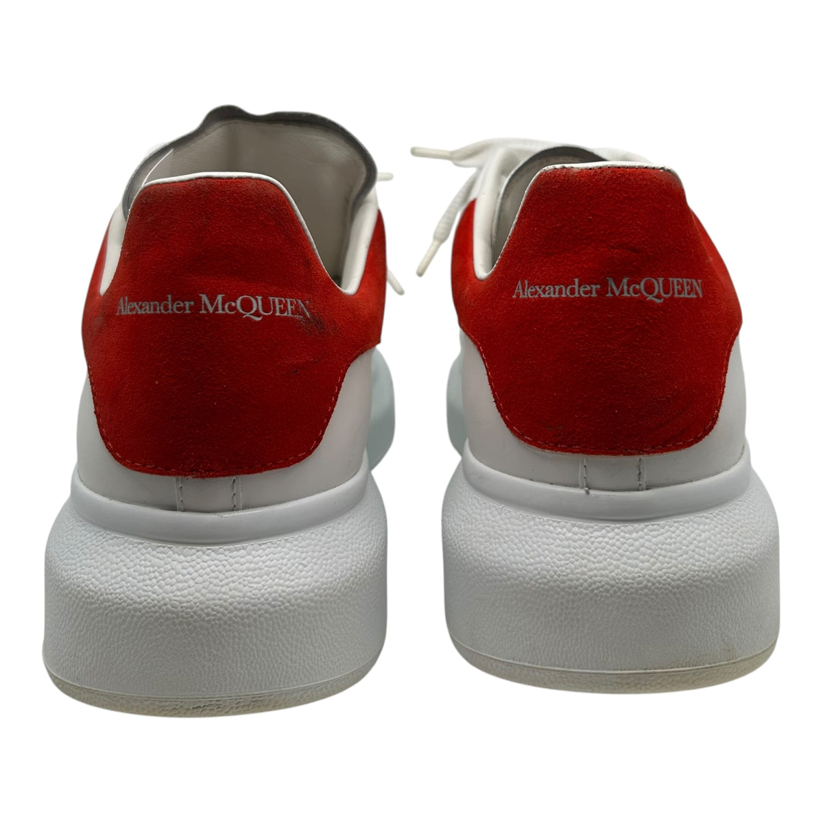 PREOWNED ALEXANDER MCQUEEN RED OVERSIZED SNEAKER