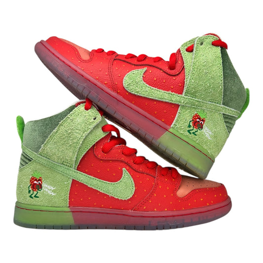 PREOWNED NIKE SB DUNK HIGH STRAWBERRY COUGH