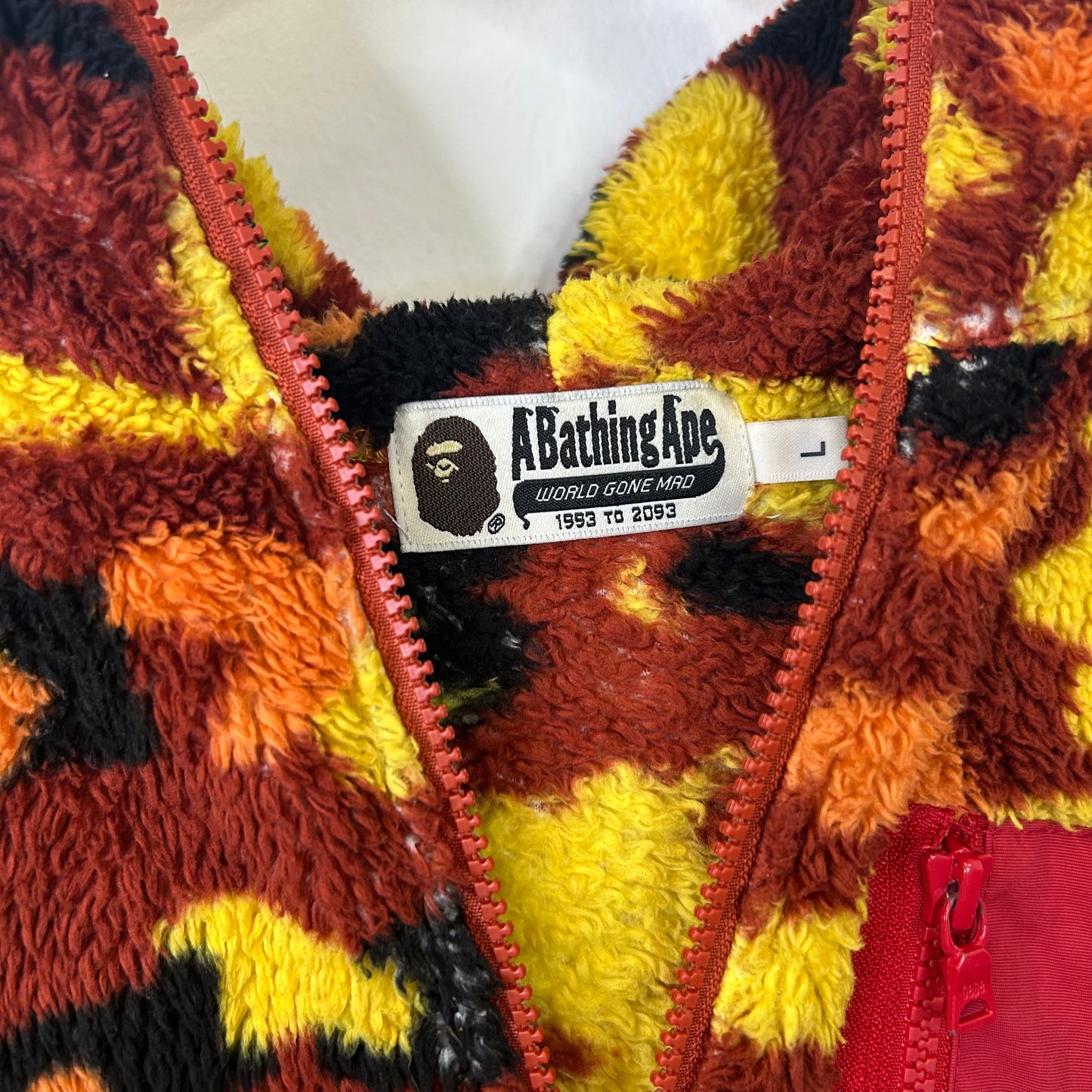 BAPE CAMP BOA FULL ZIP HOODIE ORANGE
