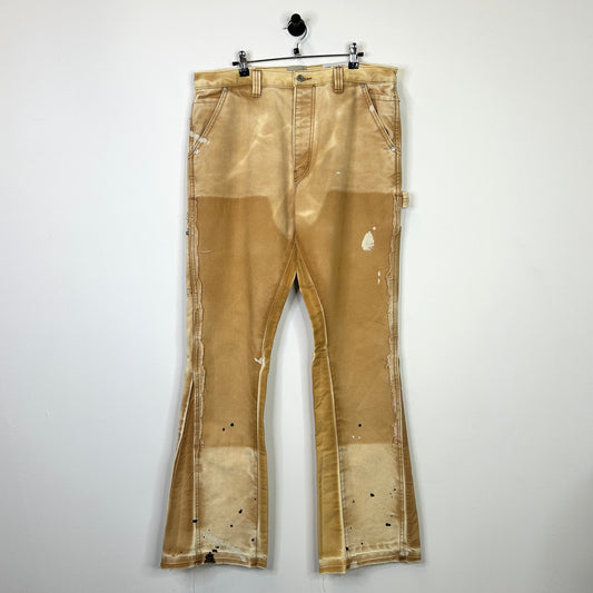 GALLERY DEPT. TAN FLARE CARPENTER PANTS