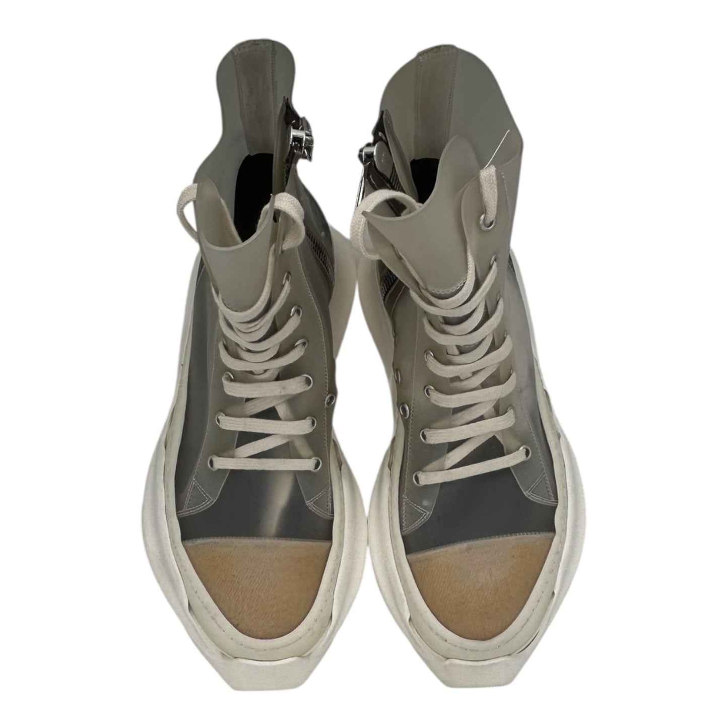 PREOWNED RICK OWENS TRANSLUSCENT ABSTRACT RAMONE HIGH