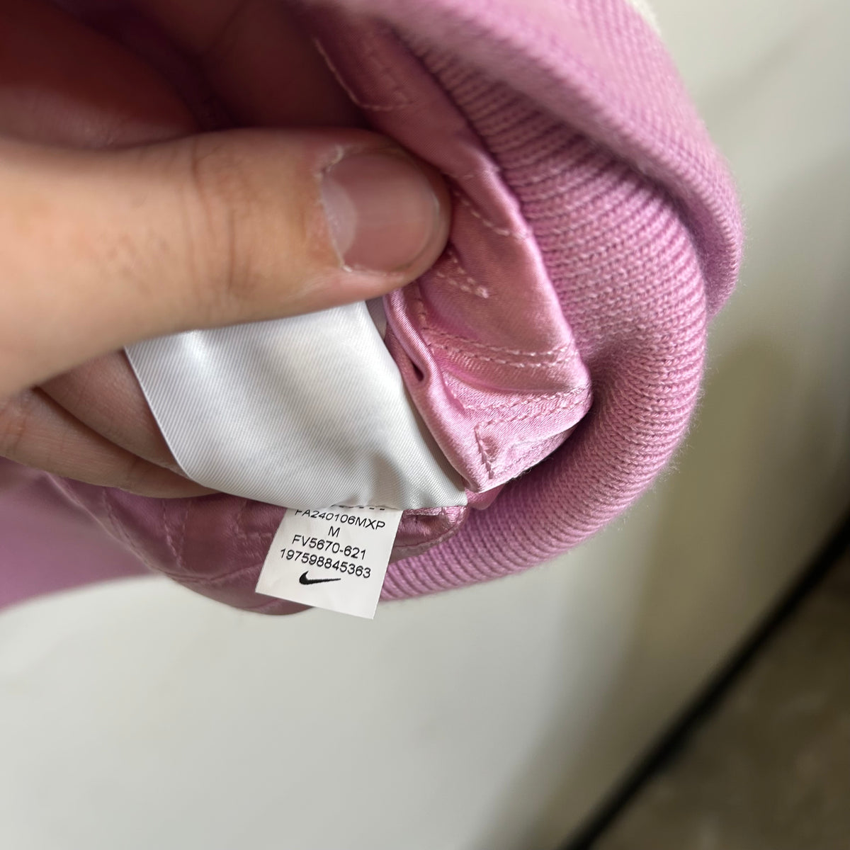 NIKE x NIGO PINK VARSITY JACKET