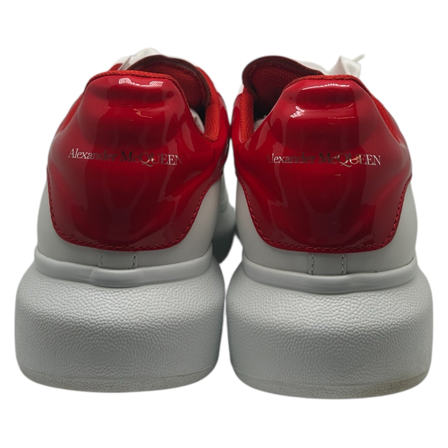 PREOWNED ALEXANDER MCQUEEN OVERSIZED SNKR WHITE/LUST RED