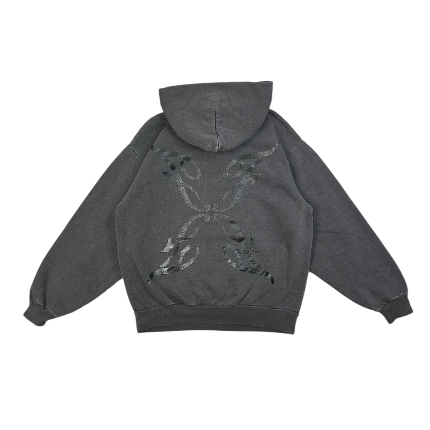 FLASHBACK UPSET VINTAGE BLACK PULLOVER HOODIE