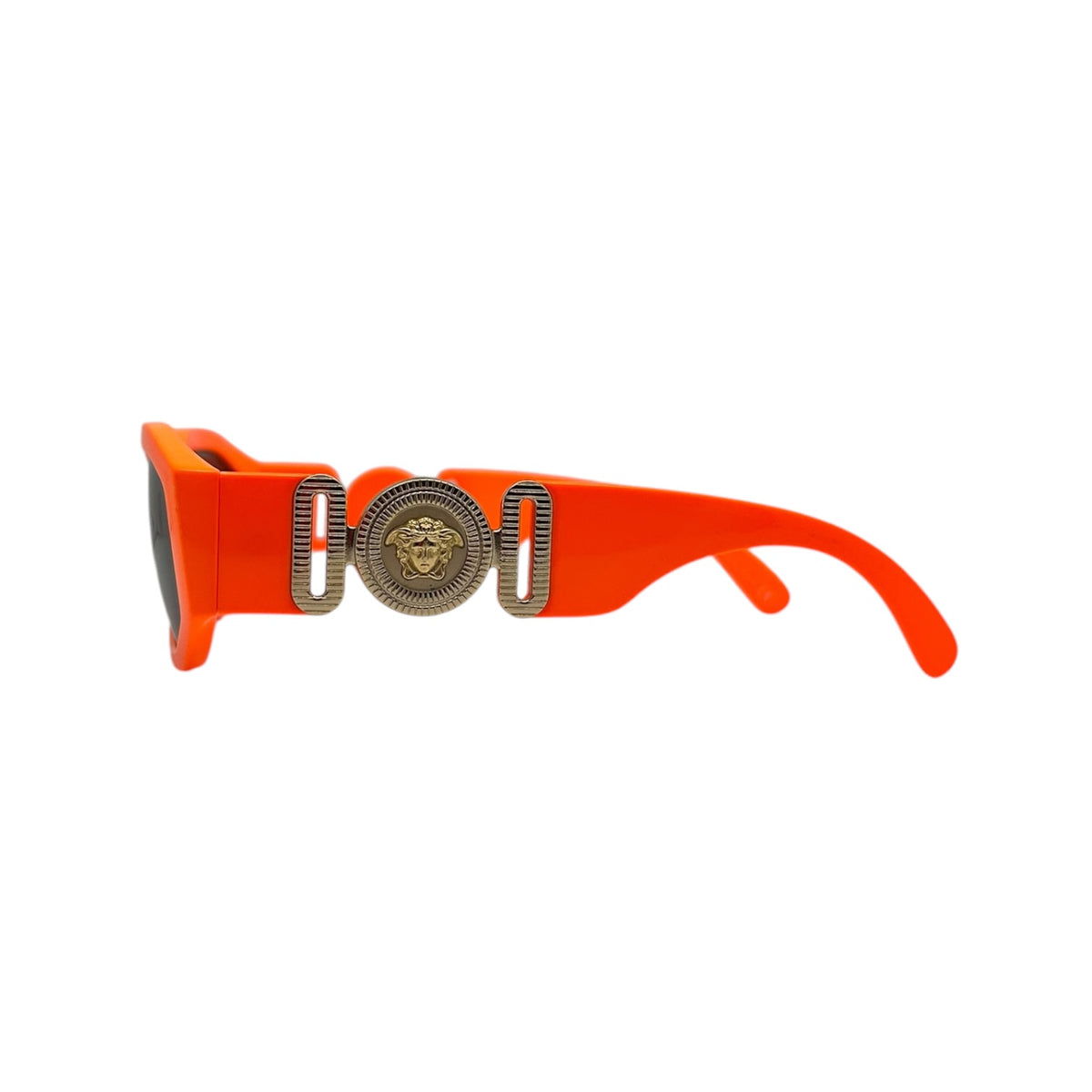 VERSACE MEDUSA GOLD ORANGE SUNGLASSES