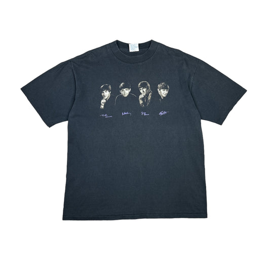 1995 THE BEATLES PURPLE SIGNATURES T-SHIRT