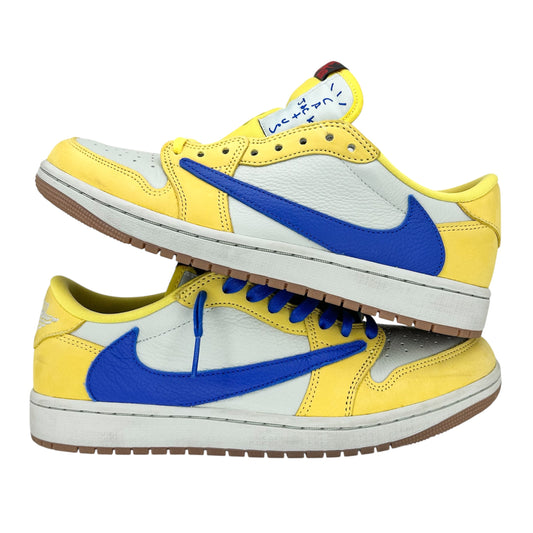 PREOWNED JORDAN 1 LOW TRAVIS SCOTT CANARY
