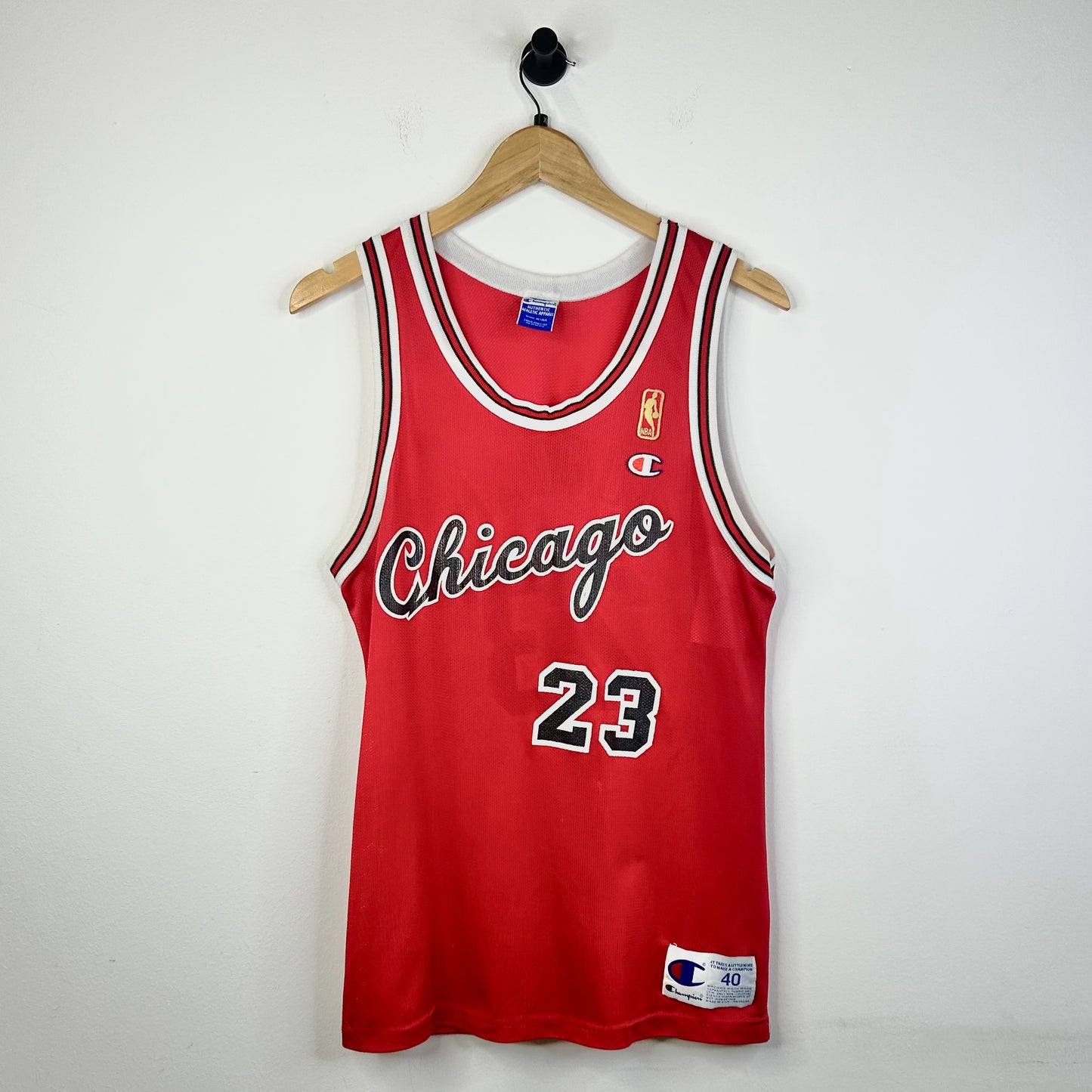 CHICAGO CHAMPION JORDAN 23 VINTAGE RED JERSEY