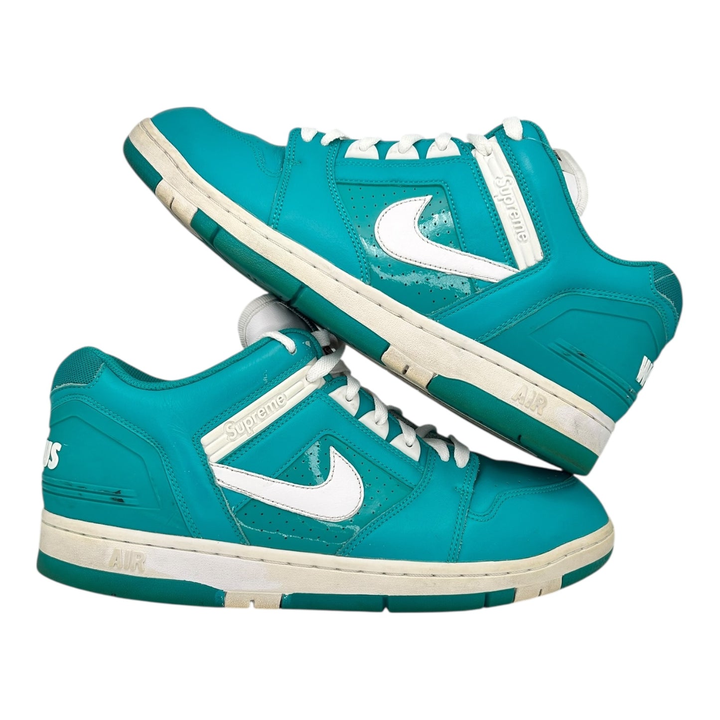 PREOWNED NIKE SB AIR FORCE 2 LOW SUPREME EMERALD