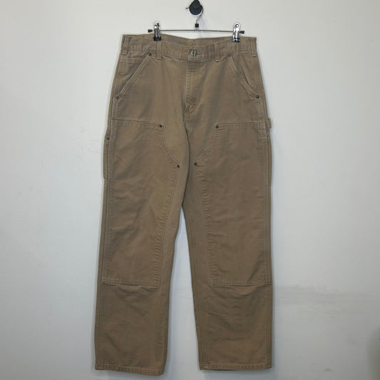 CARHARTT BIG LEATHER PATCH TAN DOUBLE KNEE