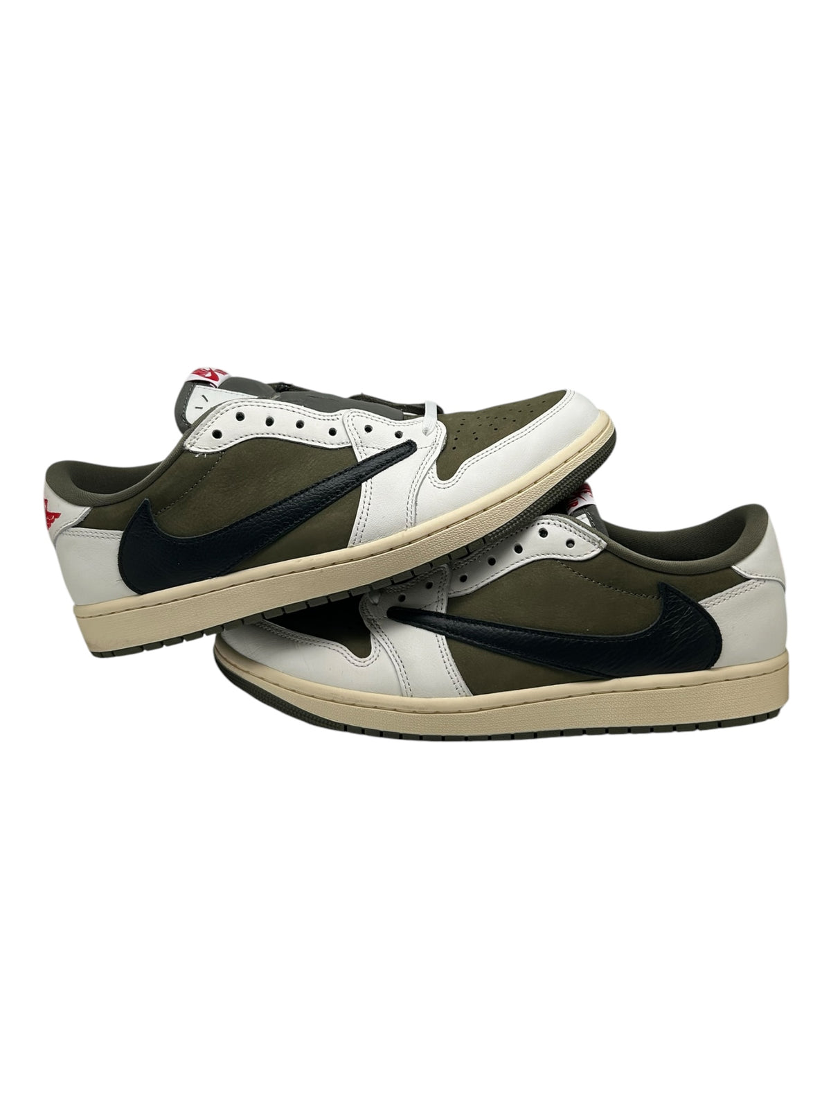 PREOWNED JORDAN 1 TRAVIS SCOTT MEDIUM OLIVE