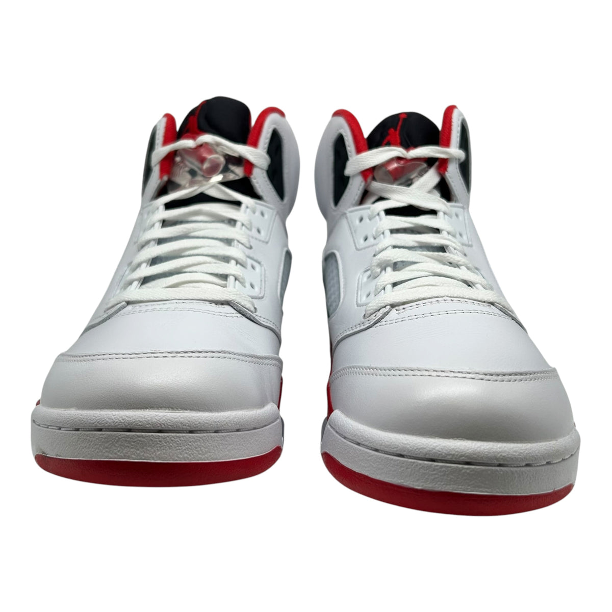 PREOWNED JORDAN 5 RETRO FIRE RED BLACK TONGUE
