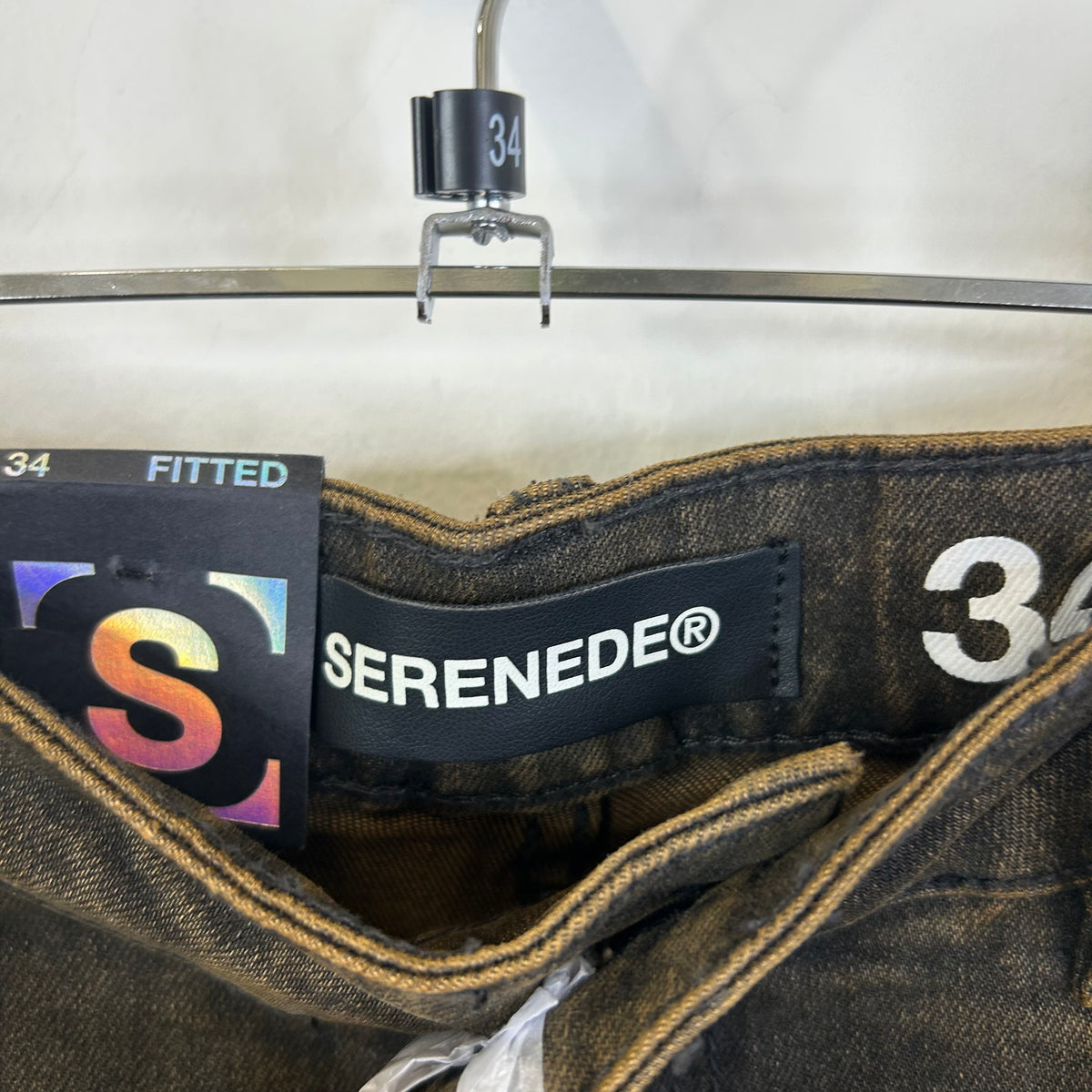 SERENEDE FITTED DENIM BLACK/RUST