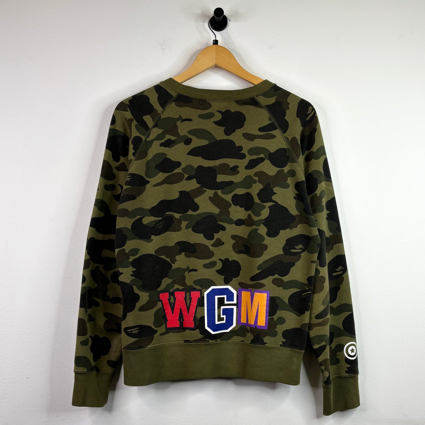 BAPE GREEN CAMO CREWNECK