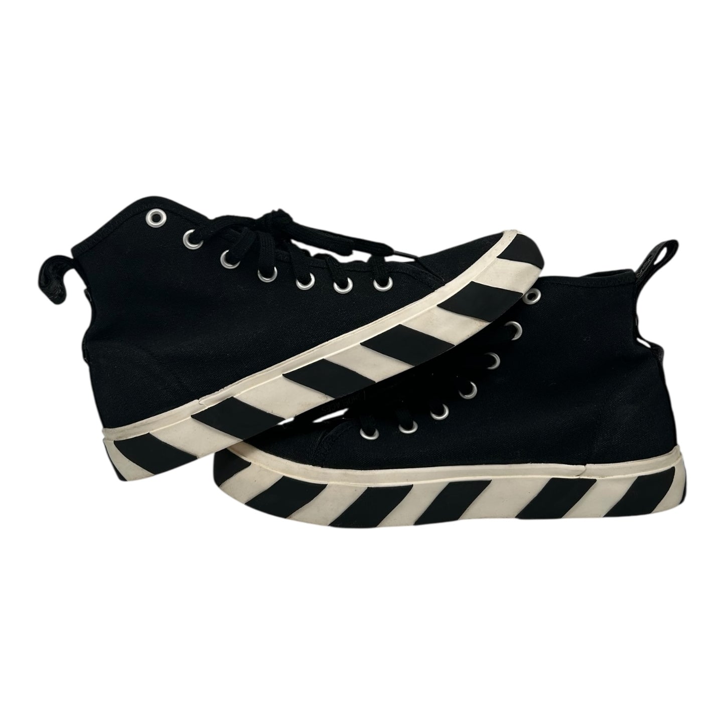 PREOWNED OFF WHITE VULCANIZED CANVAS HIGH SIZE 42 (9US)