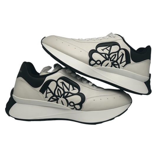 PREOWNED ALEXANDER MCQUEEN SEAL LOGO RUNNER SZ 45 (12 US)