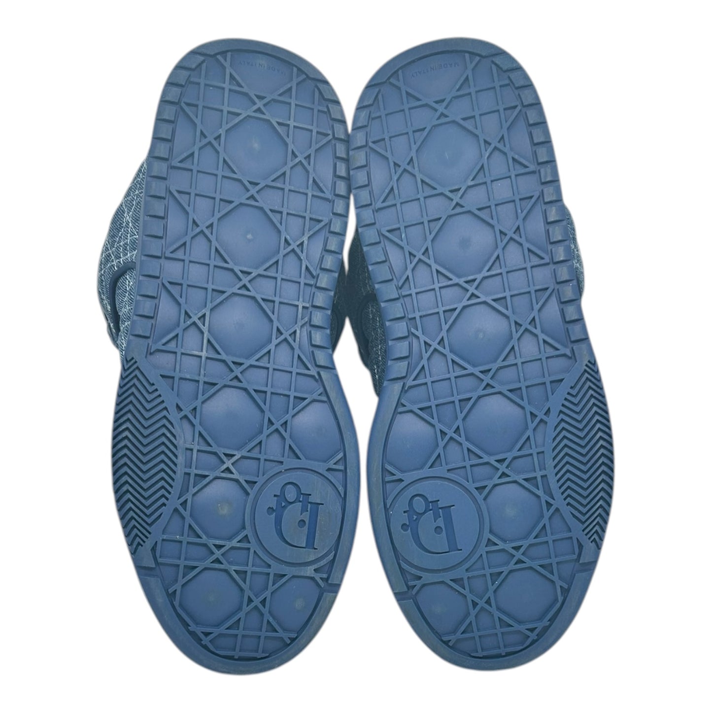 PREOWNED DIOR B9S SKATER SNEAKER NAVY BLUE