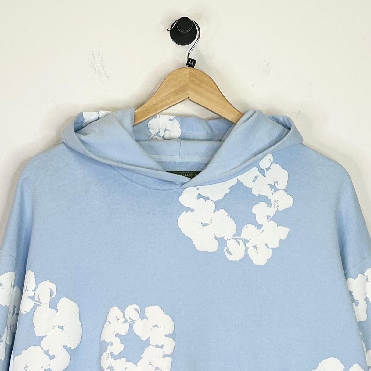 DENIM TEARS THE COTTON WREATH HOODIE LIGHT BLUE