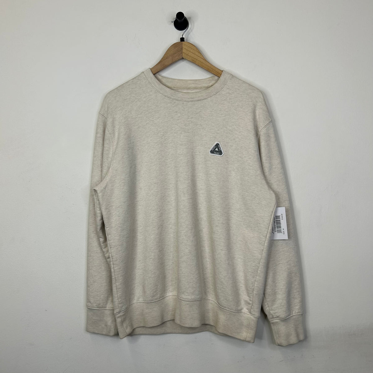 PALACE TRIANGLE LOGO GREY CREWNECK SIZE M