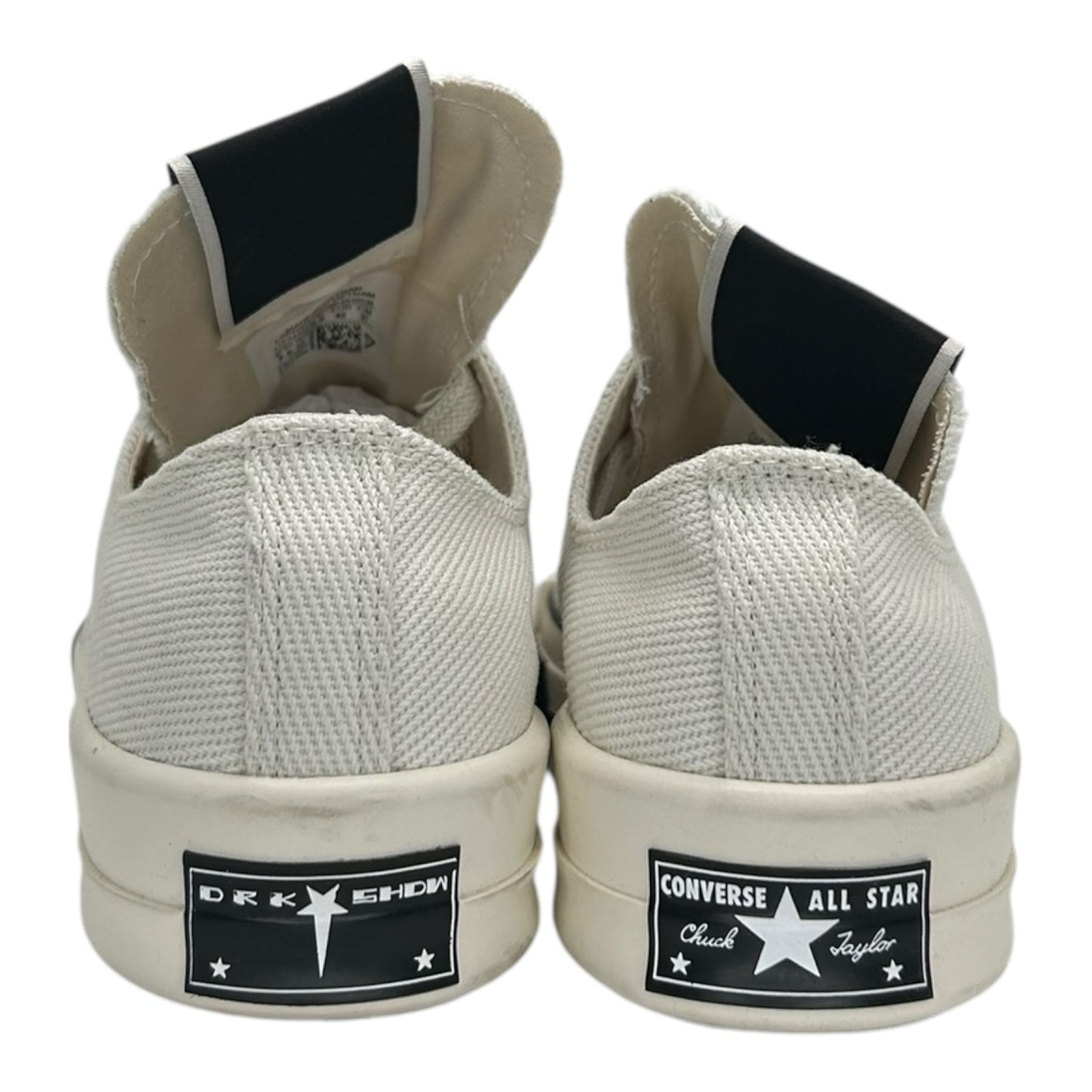 PREOWNED CONVERSE X DRKSHDW RICK OWNES LOW SNKR WHITE