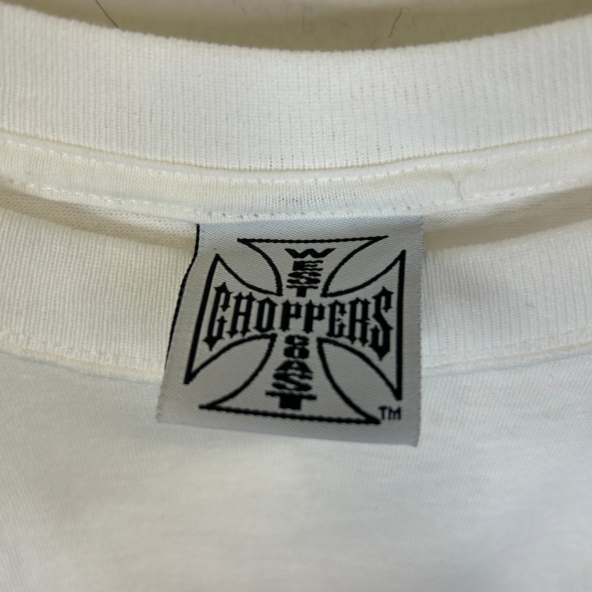 WEST COAST CHOPPERS LOGO TEE WHITE/RED