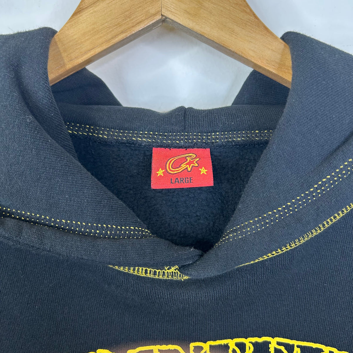 CORTEIZ ALCATRAZ CONTRAST HOODIE BLACK/YELLOW
