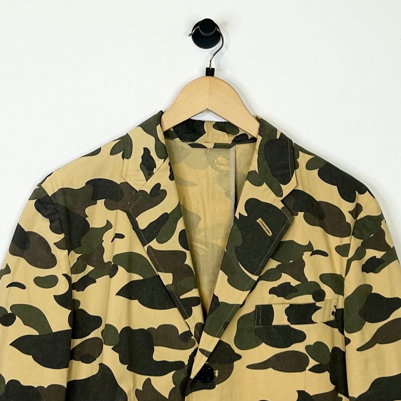 BAPE GREEN BROWN CAMO SUIT JACKET