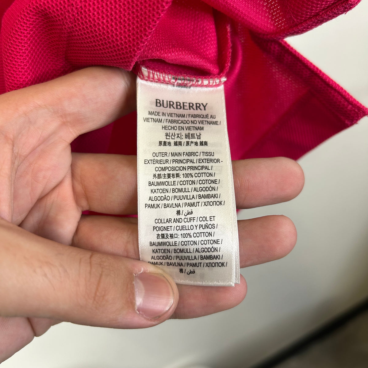 BURBERRY COTTEN PIQUE POLO SHIRT