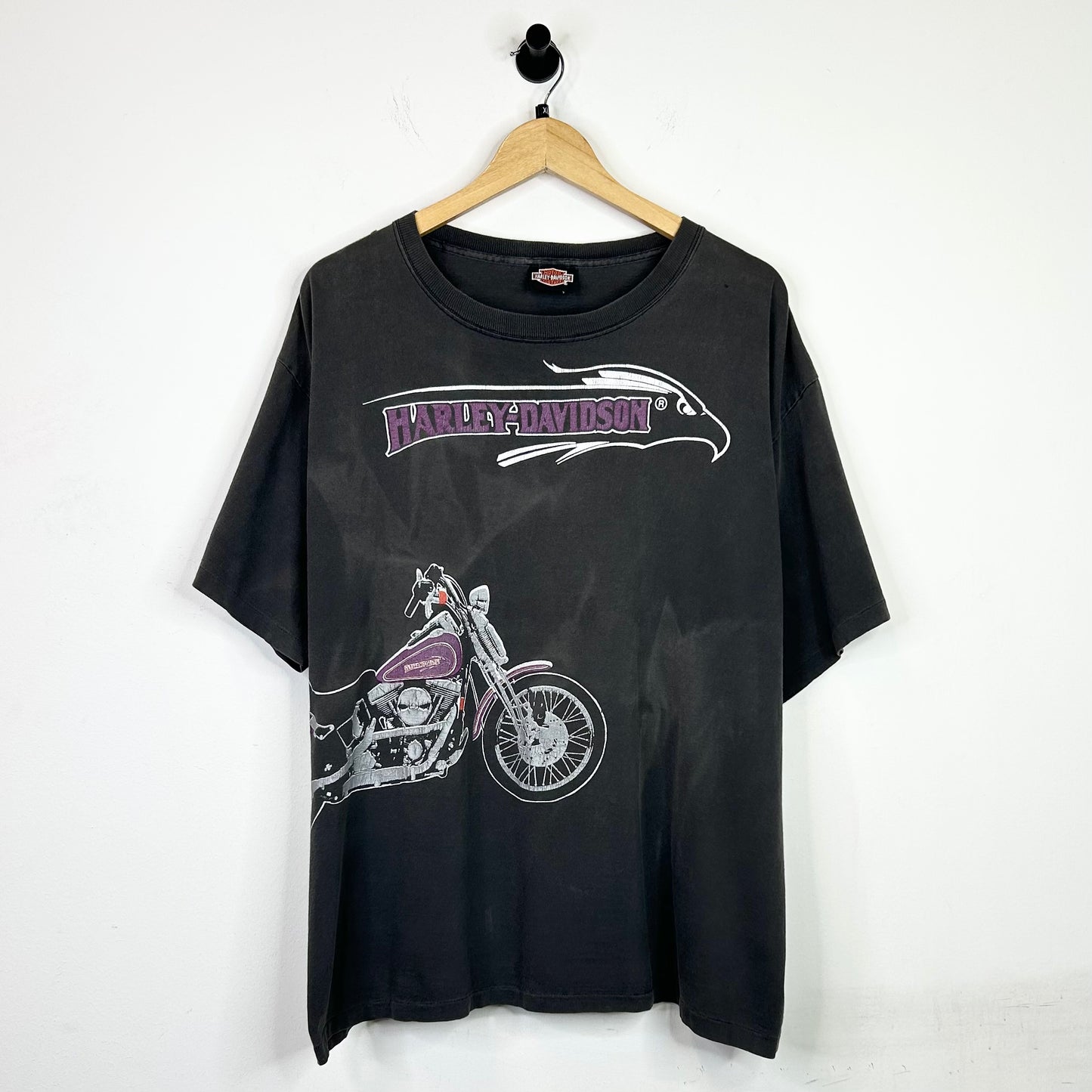 HARLEY DAVIDSON PURPLE EAGLE LOGO TEE