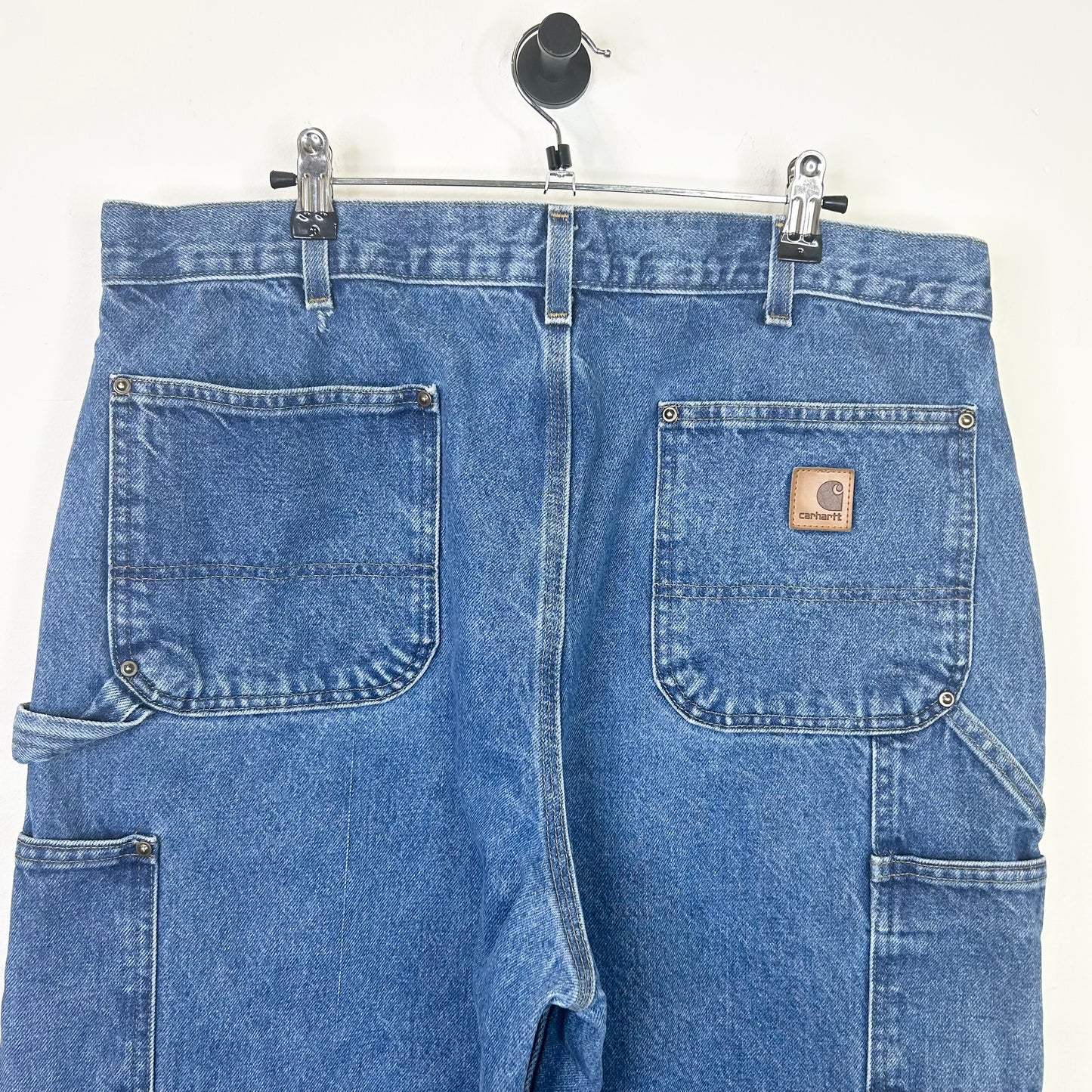 BLUE DENIM CARHARTT DOUBLE KNEES