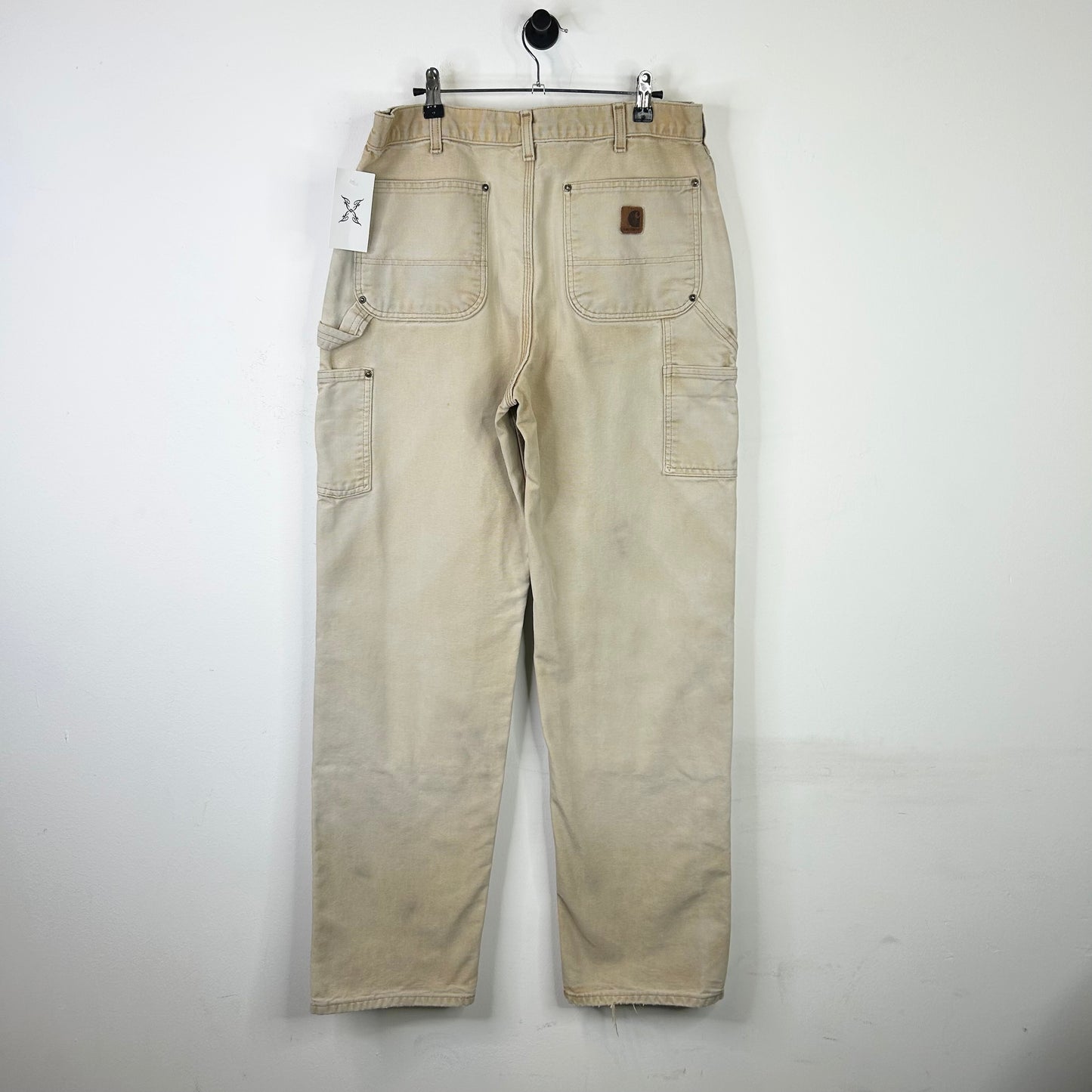 CARHARTT FADED TAN DOUBLE KNEE CARPENTER PANT