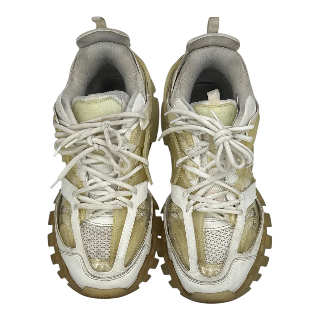PREOWNED BALENCIAGA TRACK CLEAR SOLE WHITE