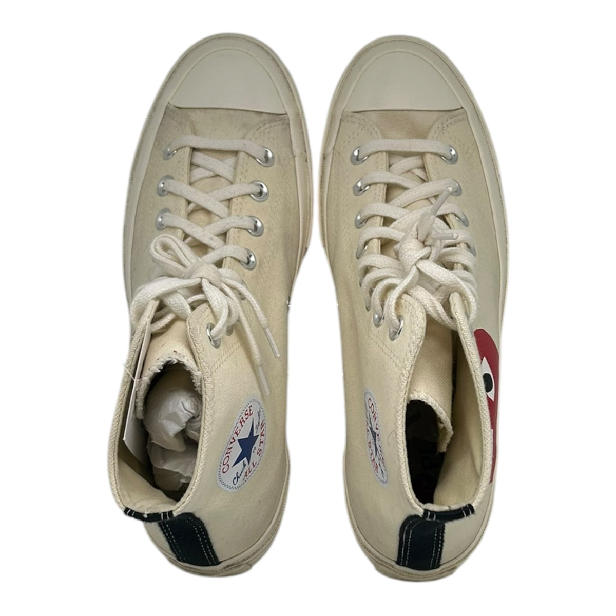 PREOWNED CONVERSE CHUCK TAYLOR ALL STAR 70 HI COMME DES GARCONS PLAY