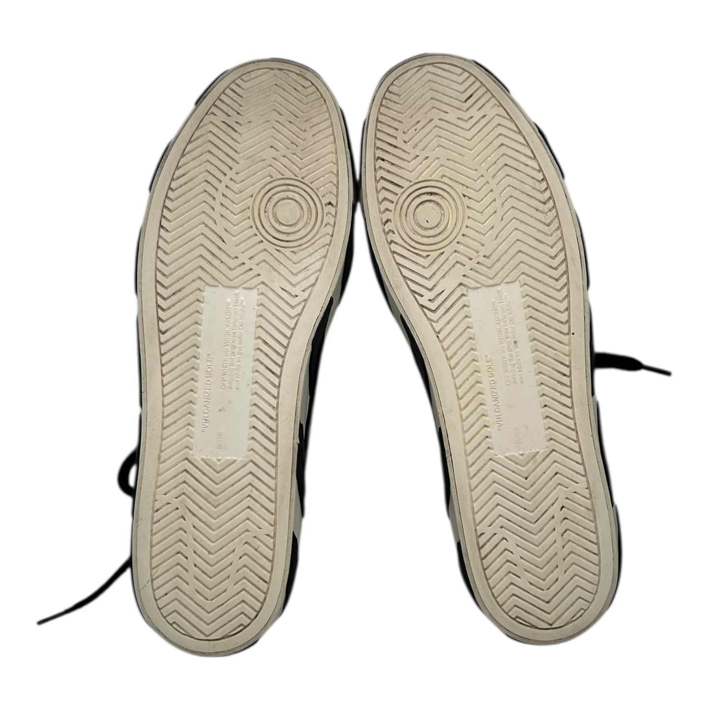 PREOWNED OFF WHITE VULCANIZED CANVAS HIGH SIZE 42 (9US)