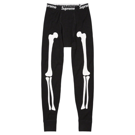 SUPREME X HANES THERMAL PANT BLACK