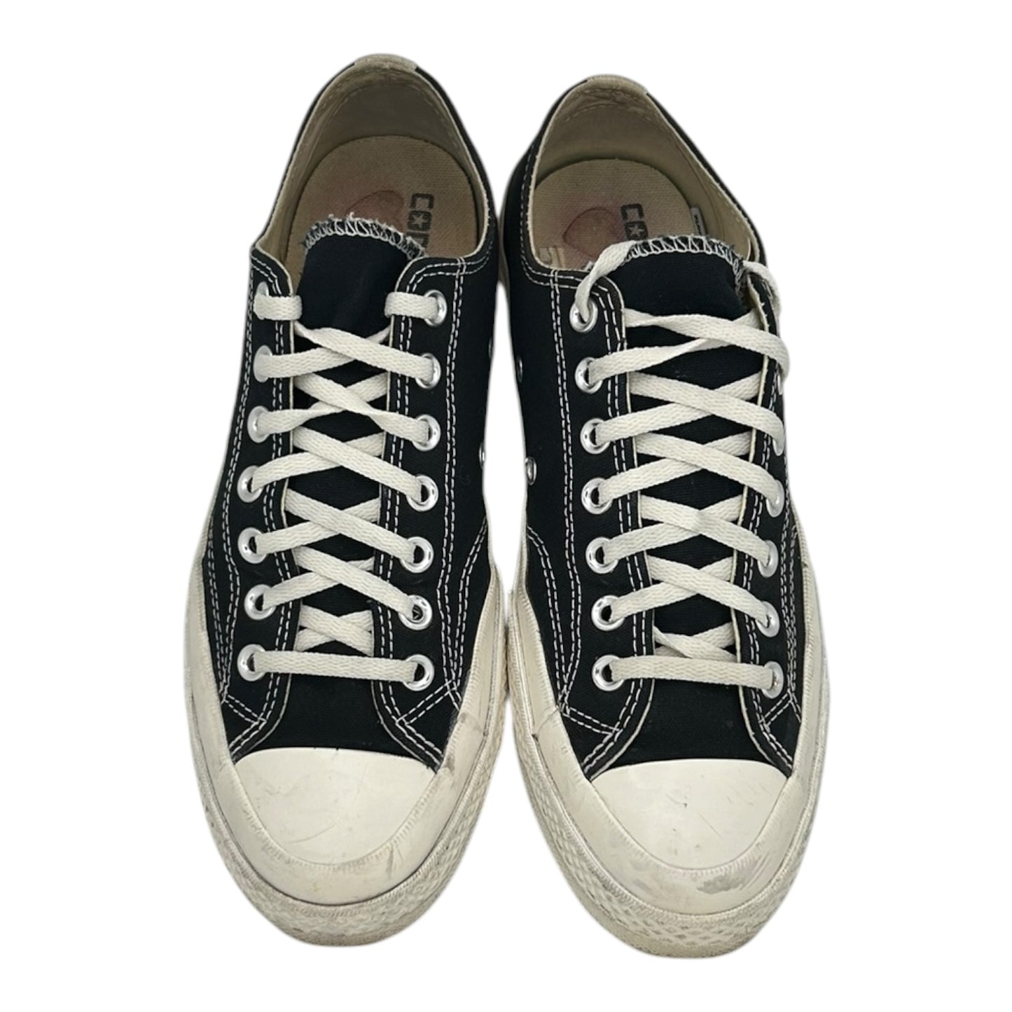 PREOWNED CONVERSE ALL STAR 70 X CDG PLAY BLACK LOWTOP