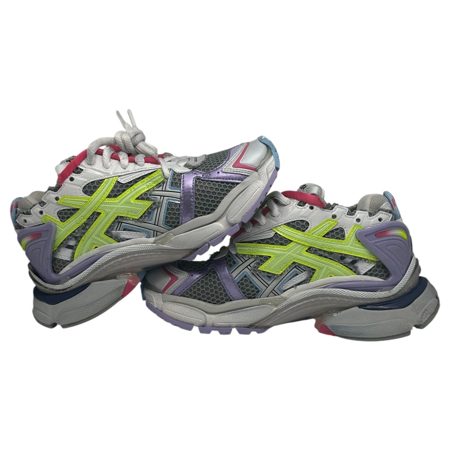 PREOWNED BALENCIAGA GREY MULTICOLOR RUNNER
