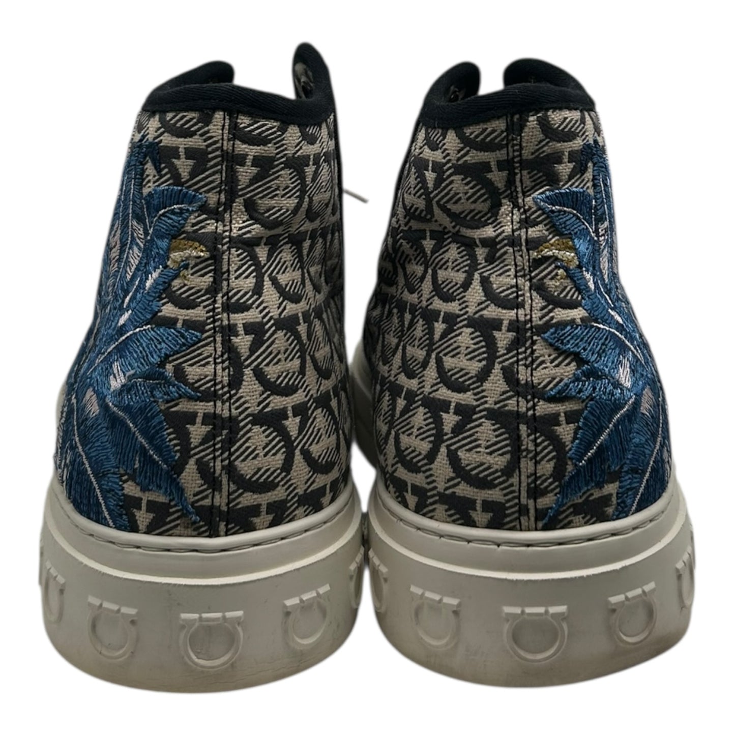 PREOWNED SALVATORE FERRAGAMO BORG HIGH TOP