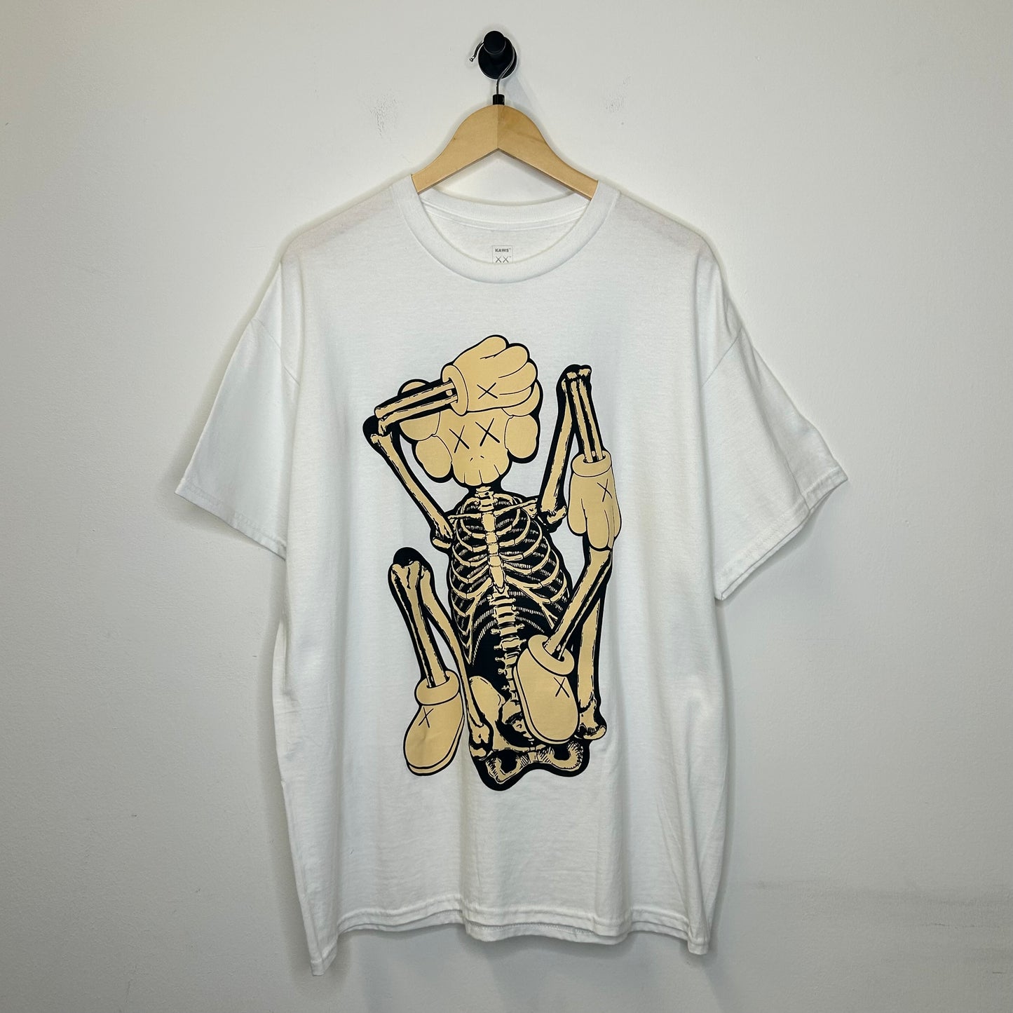 KAWS NEW FLICTION SKELETON TEE