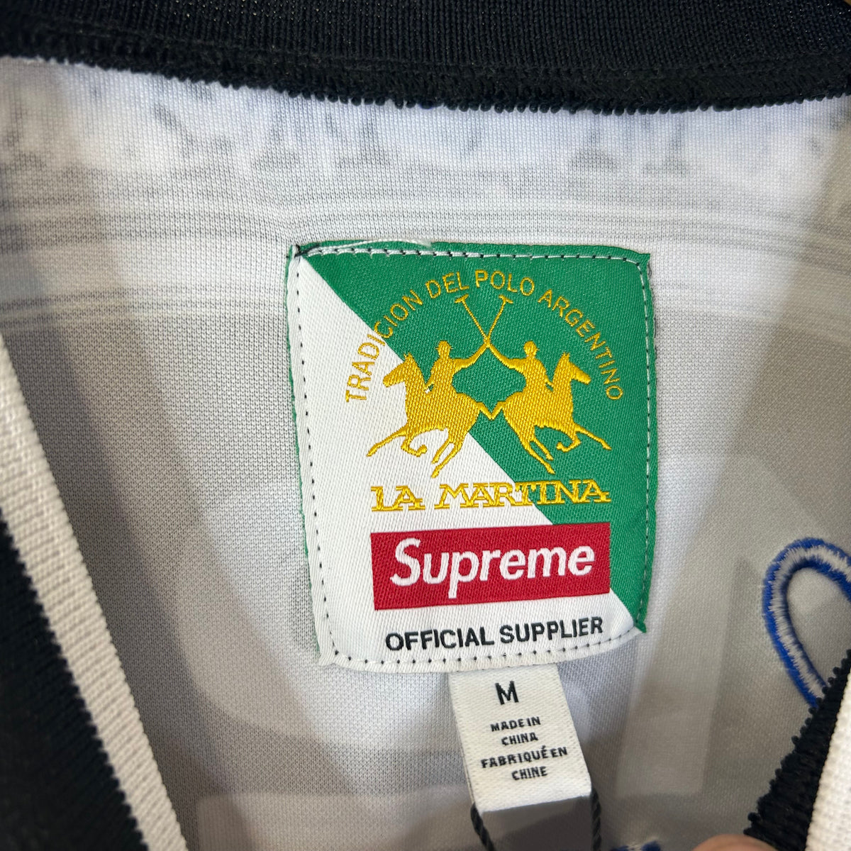 SUPREME X LA MARTINA X JACOB & CO JERSEY BLACK