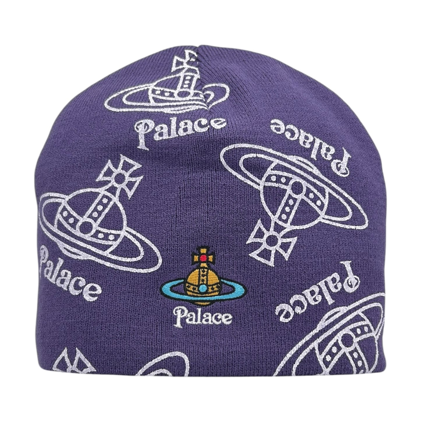 PALACE X VIVIENNE WESTWOOD PURPLE BEANIE
