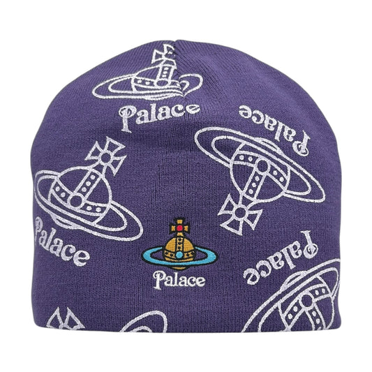 PALACE X VIVIENNE WESTWOOD PURPLE BEANIE