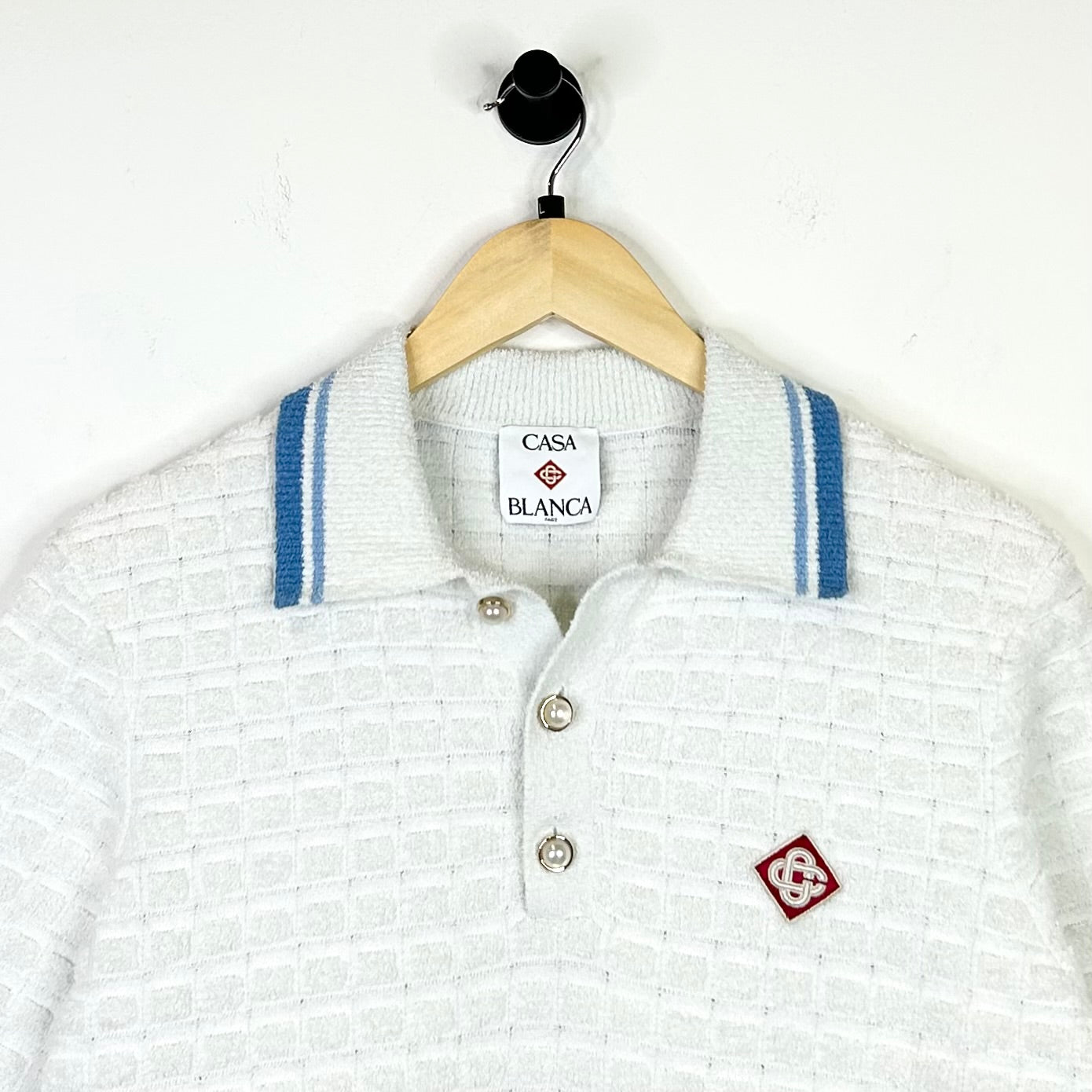 CASABLANCA BOUCLE POLO TEE