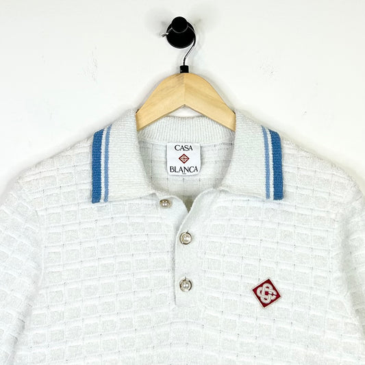 CASABLANCA BOUCLE POLO TEE