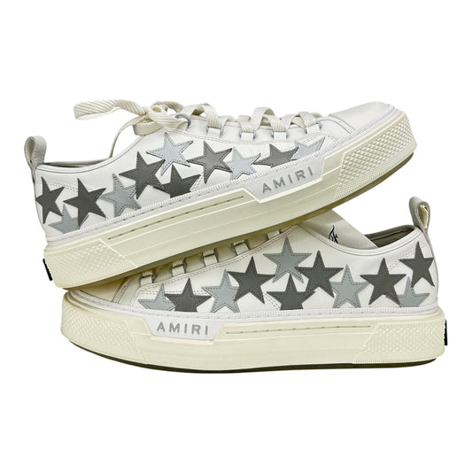 PREOWNED AMIRI STAR COURT LOW WHITE GREY