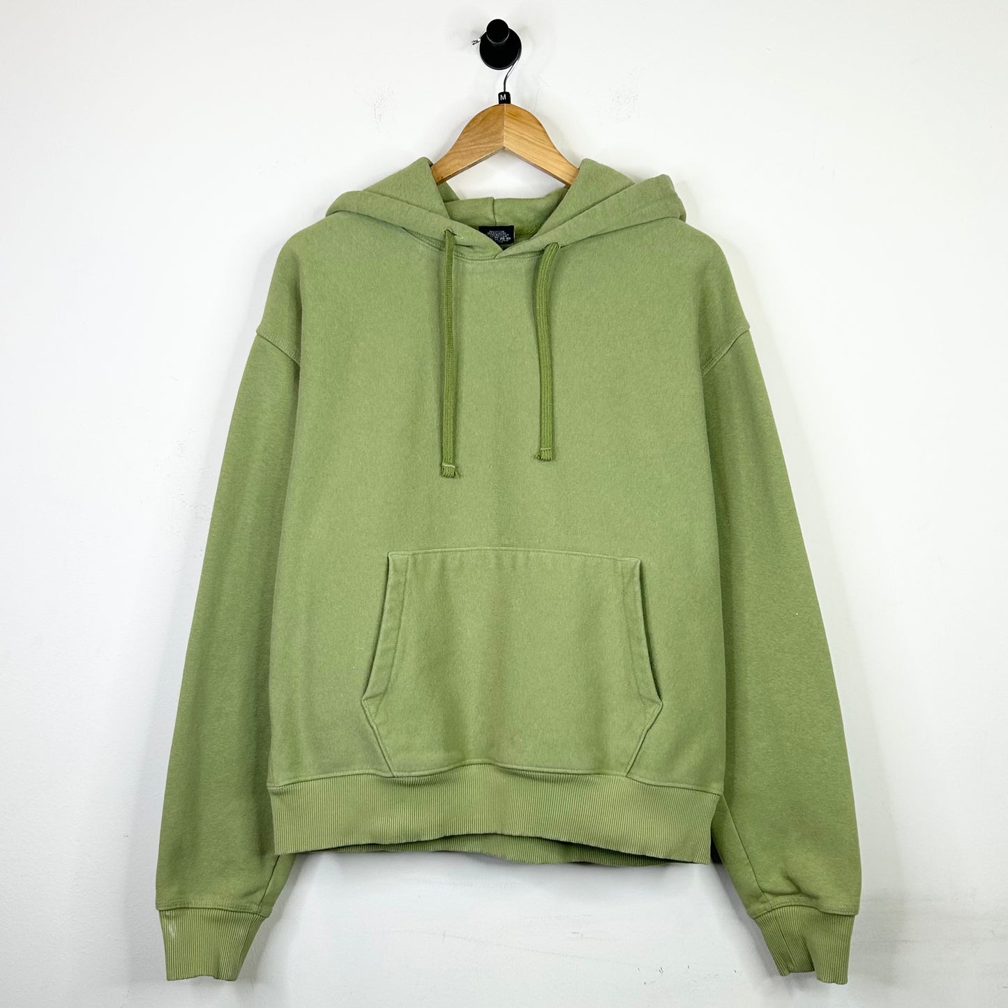 STUSSY EMBROIDERED HOOD OLIVE HOODIE