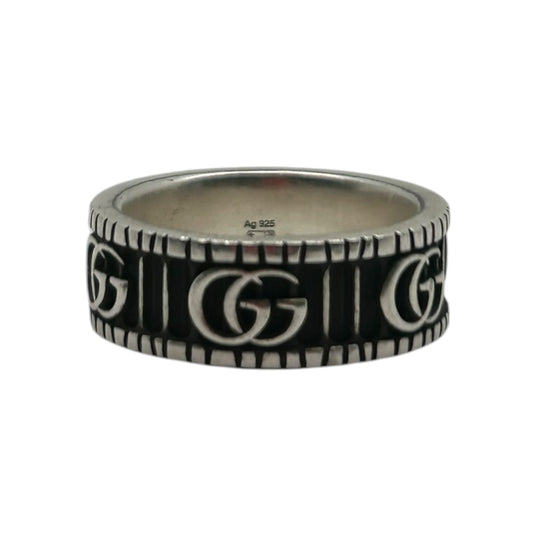 GUCCI WITH DOUBLE G RING SILVER