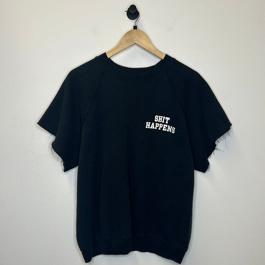 SHIT HAPPENS CUT SLEEVES TEE